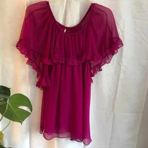 free People pink silk dress - Picture 1 of 3